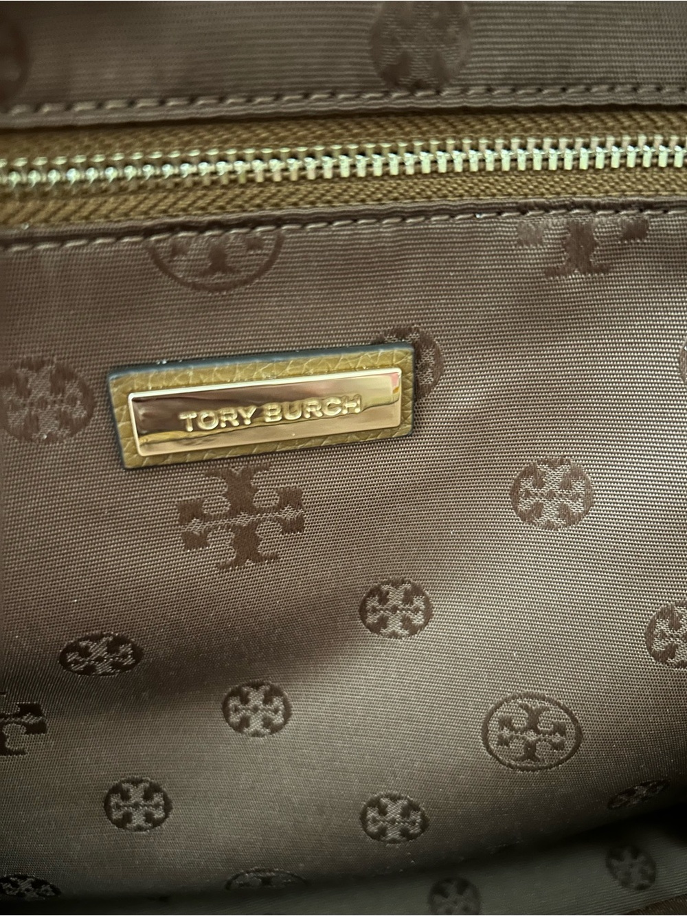 Tory Burch Caramel Pebbled Leather Mini Backpack - Picture 6 of 7